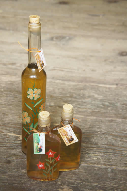 Honey Liqueur and Honey Hooch. Traditional, splendid and captivating liqueur, with main ingredient the local honey produced by bees bred in the region