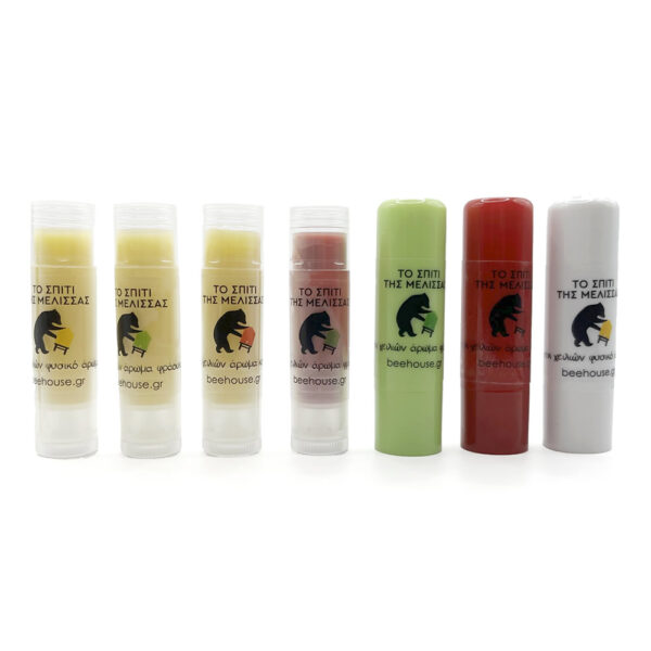 natural wax lipstick with various aromas