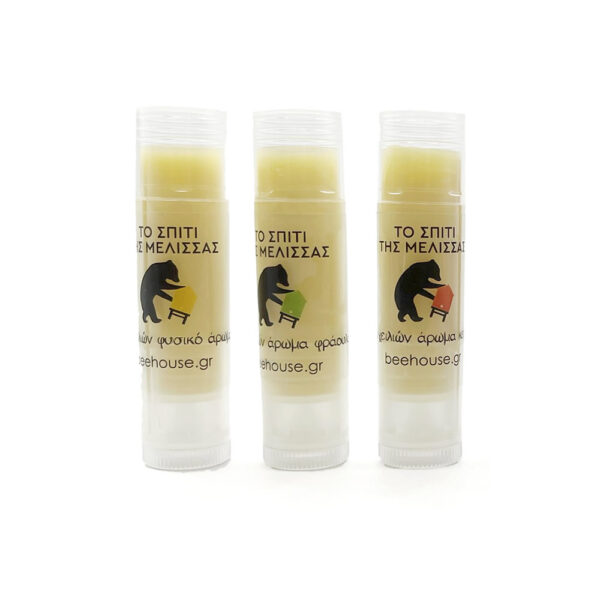 natural wax lipstick with various aromas